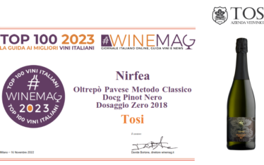 Winemag 2023 - Top 100 vini italiani - Metodo Classico Nirfea Dosaggio Zero 2018